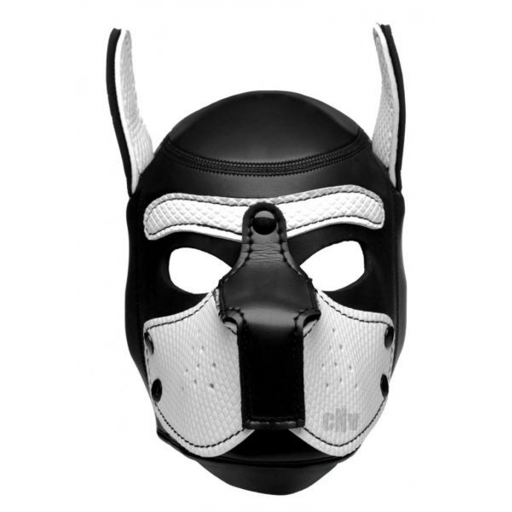 Spike Neoprene Puppy Hood White O/S - Hoods & Goggles