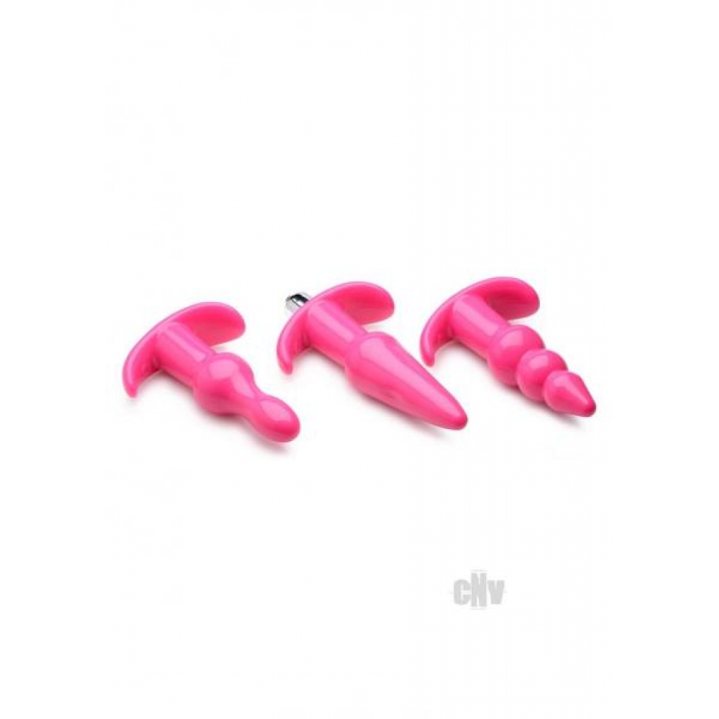 Frisky Thrill Trio Pink Anal Set - Anal Trainer Kits