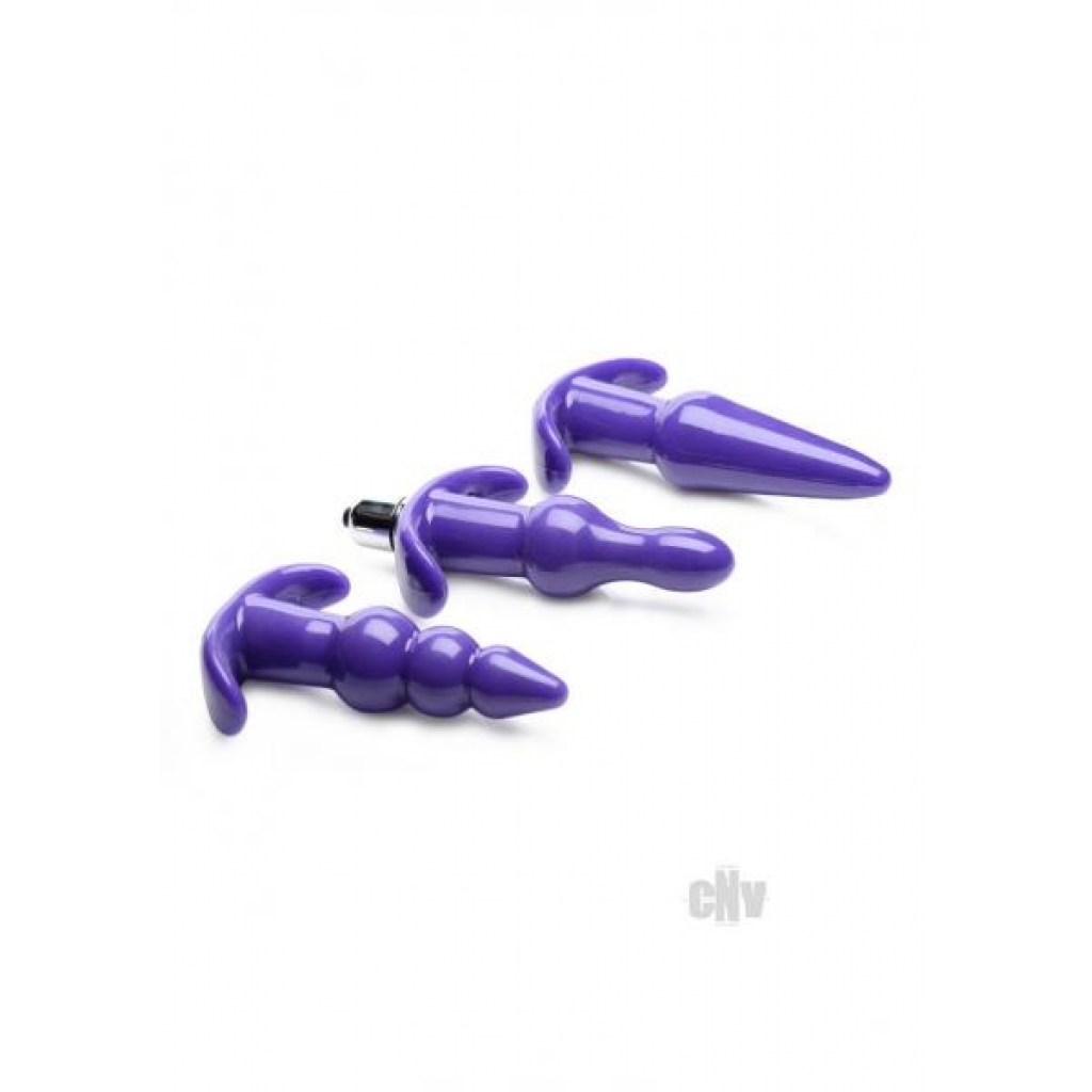 Frisky Thrill Trio Purple Anal Set - Anal Trainer Kits