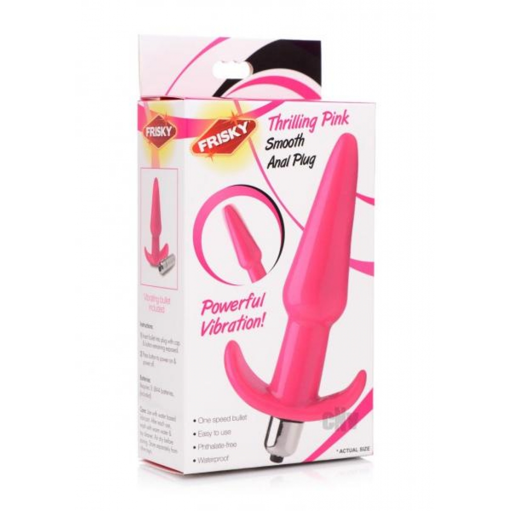 Frisky Thrilling Pink Smooth Anal Plug - Anal Plugs