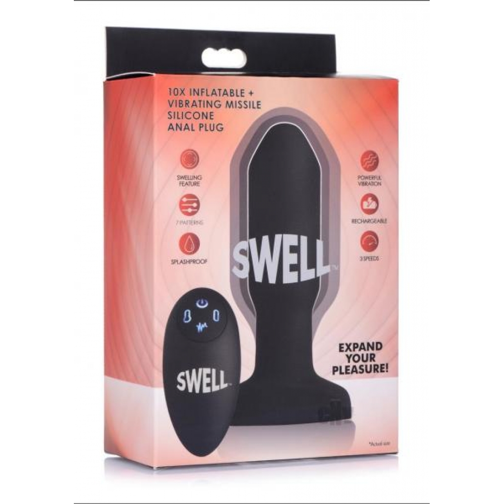 Swell 10x Inflate Vibe Missle Anal Plug - Anal Plugs