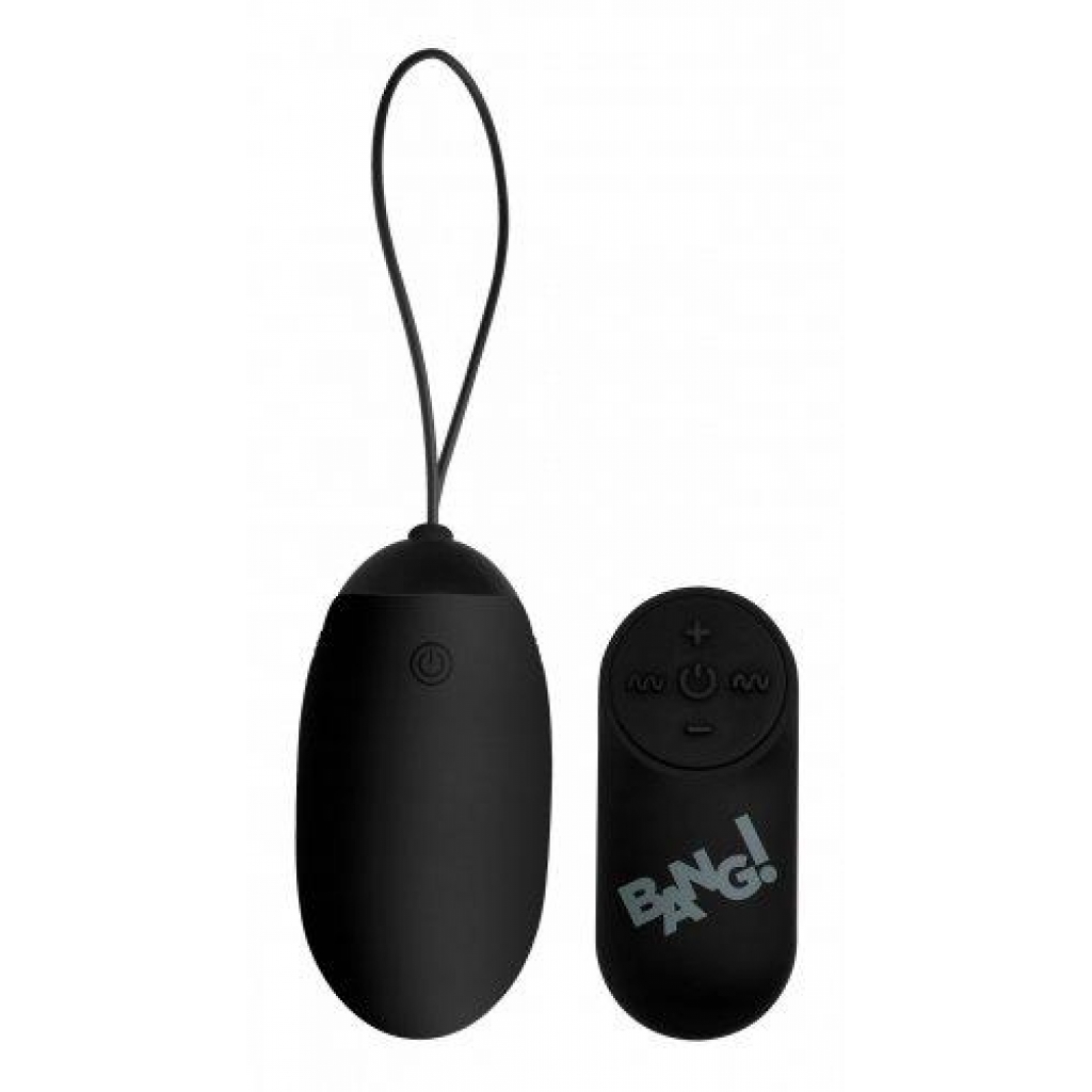 Bang XL Vibrating Egg Black - Bullet Vibrators