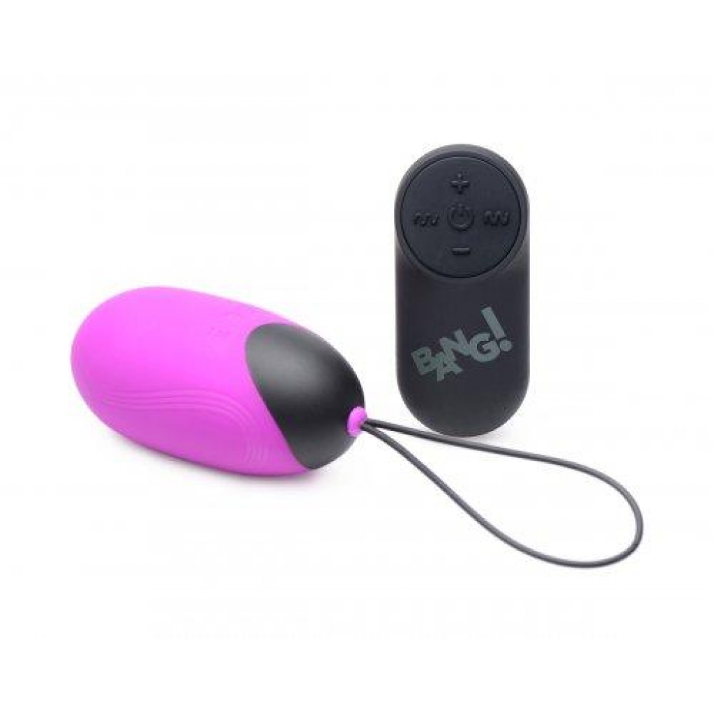 Bang XL Silicone Vibrating Egg Purple - Bullet Vibrators