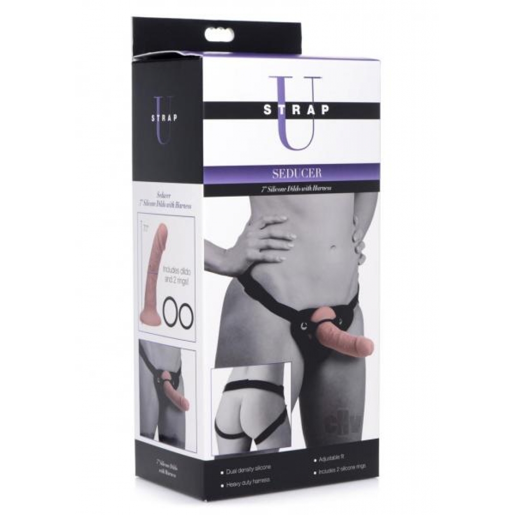 Strap U Seducer 7 Vanilla - Harness & Dong Sets