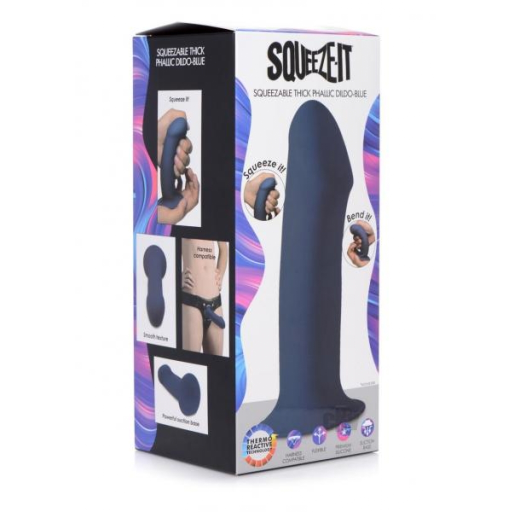 *special*squeezable Thick Dildo Blu - Realistic Dildos & Dongs