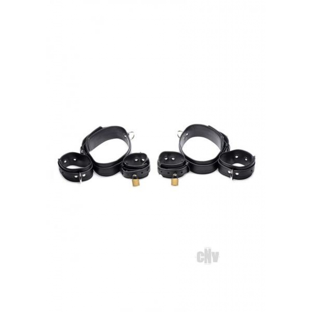 Strict Frog Tie Restraint Set Black - Handcuffs