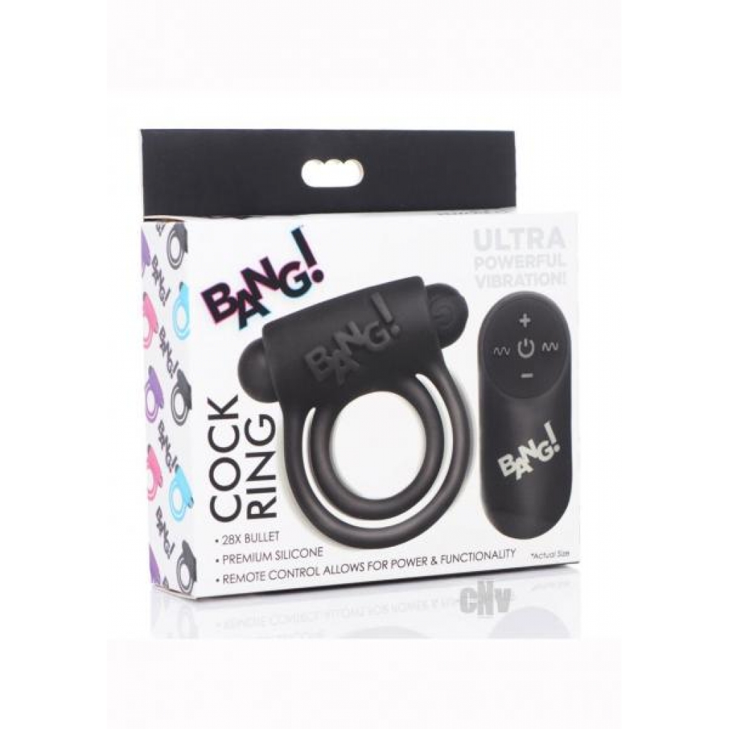 Bang Cring And Bullet W/remote Black - Bullet Vibrators