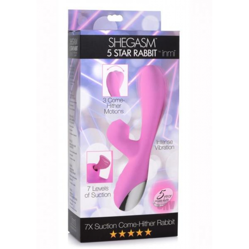 Inmi Shegasm Suction Come Hither Pink - G-Spot Vibrators