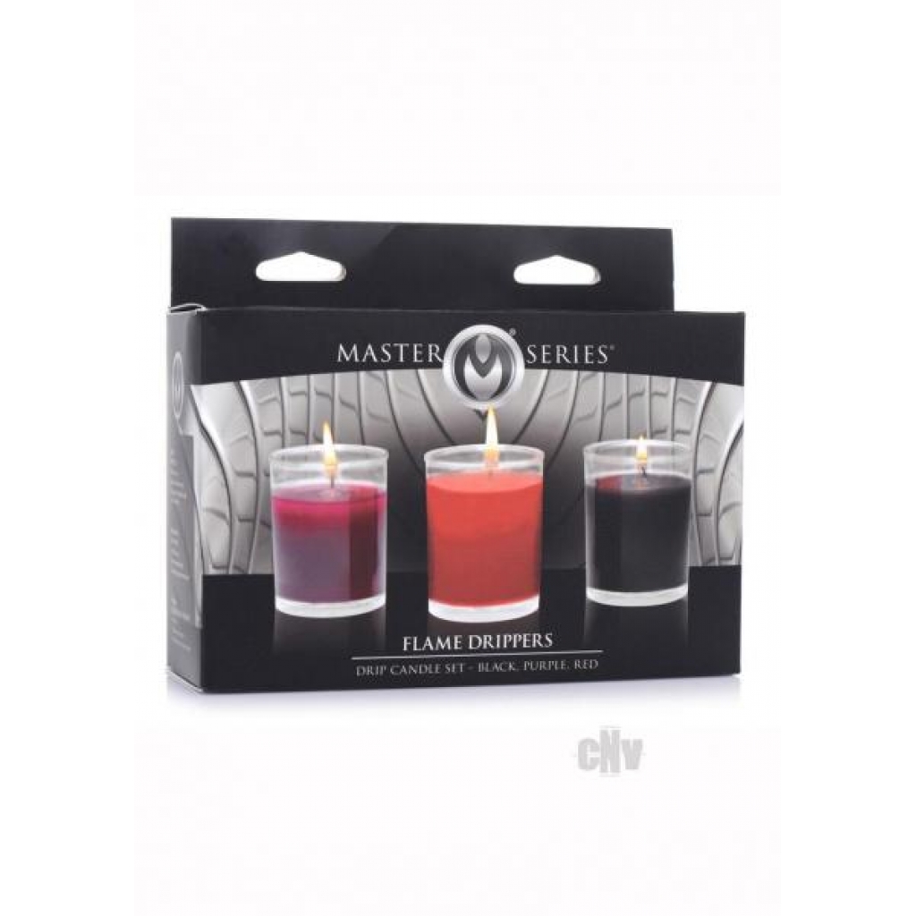 Ms Flame Drippers Candle Set - Red/black