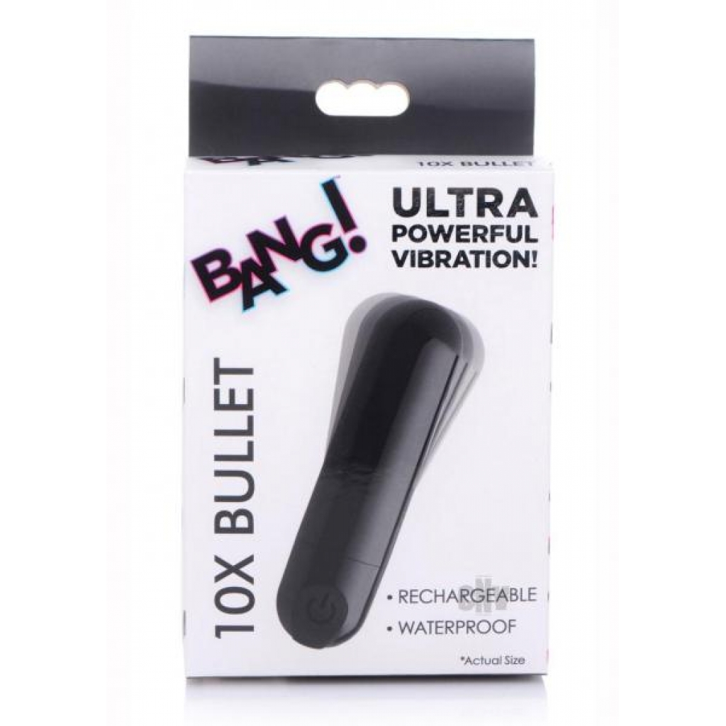 Bang 10x Metallic Bullet Black - Bullet Vibrators