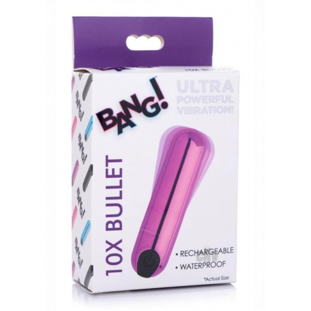 Bang 10x Metallic Bullet Purple - Bullet Vibrators