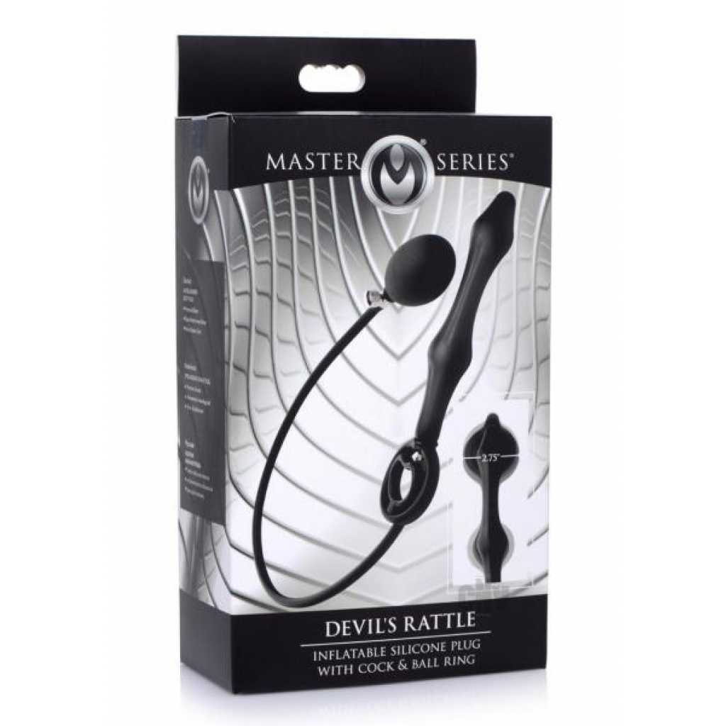 Ms Devils Rattle Inflate Plug/ring - Anal Beads