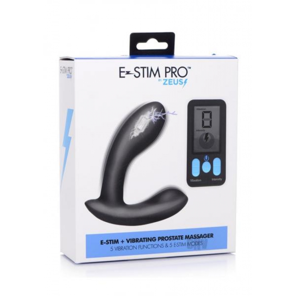 Zeus Vibe And Estim P Massager W/remote - Huge Anal Plugs