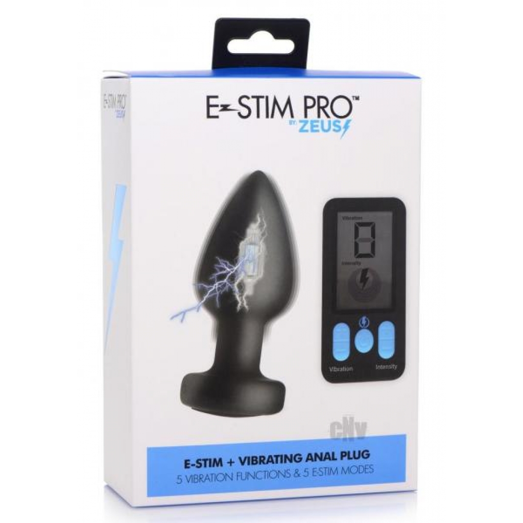 Zeus Vibe And Estim Anal Plug W/remote - Huge Anal Plugs