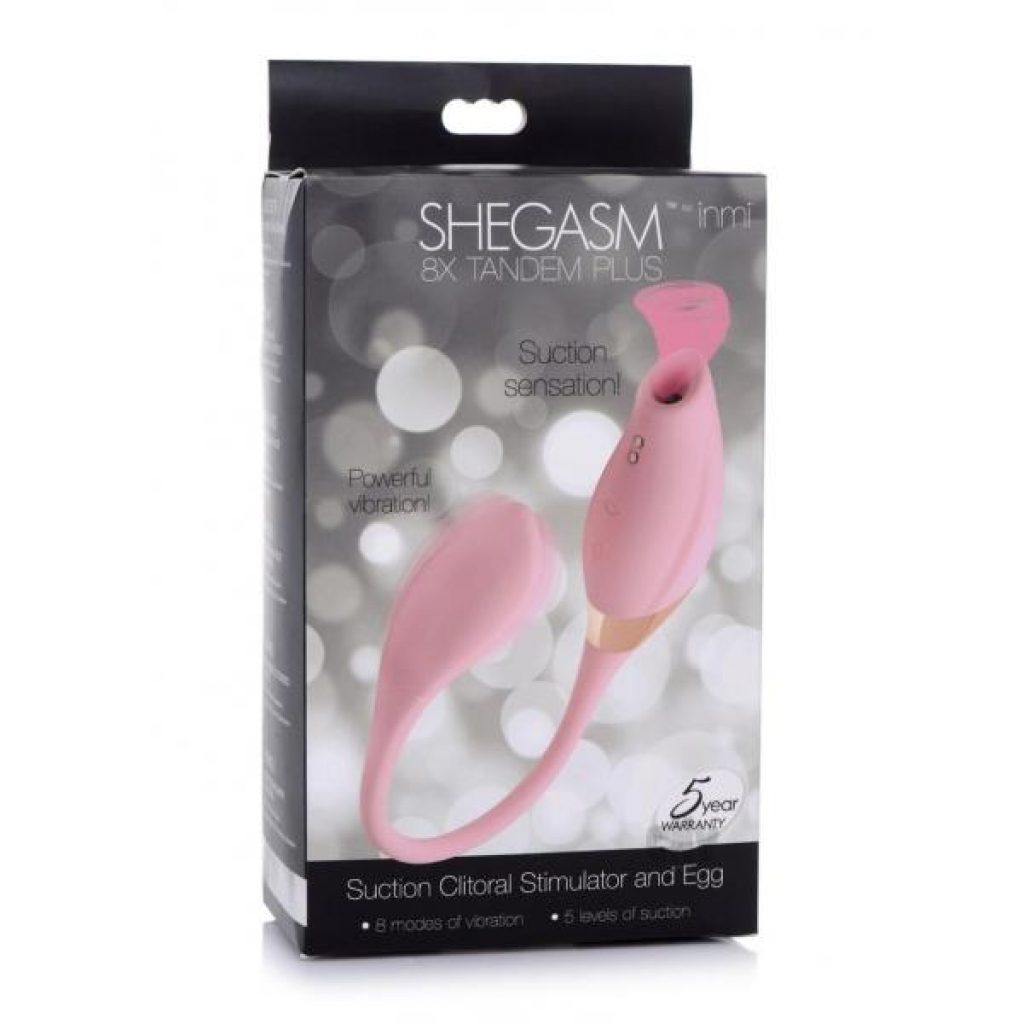 Inmi Shegasm 8x Tandem Plus Pink - Clit Suckers & Oral Suction