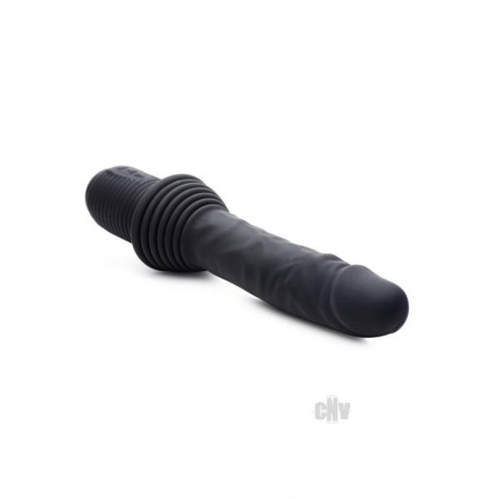 Ms Vibrating Thrusting Dildo Black - Realistic