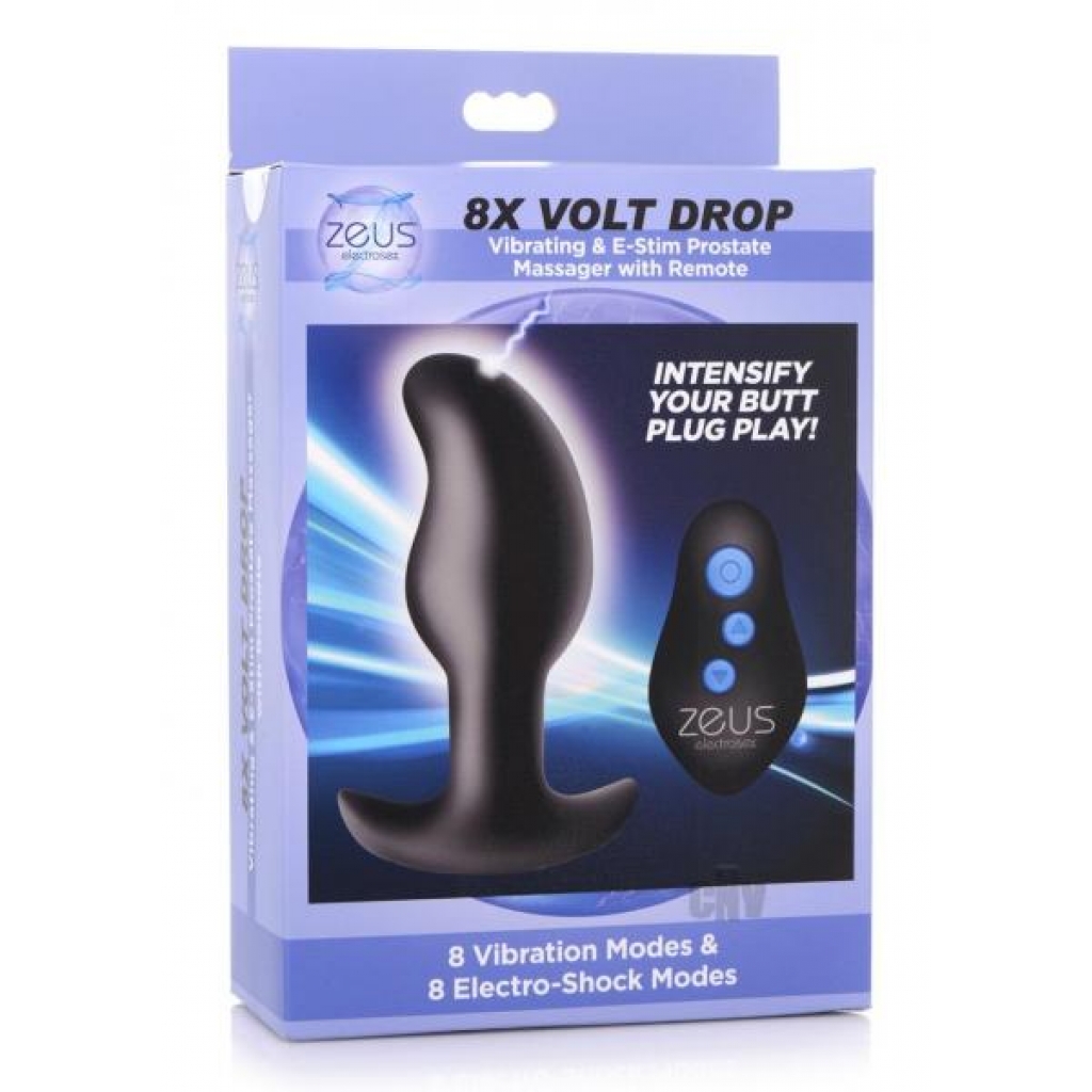 Zeus Vibe And Estim Prostate Massage - Black