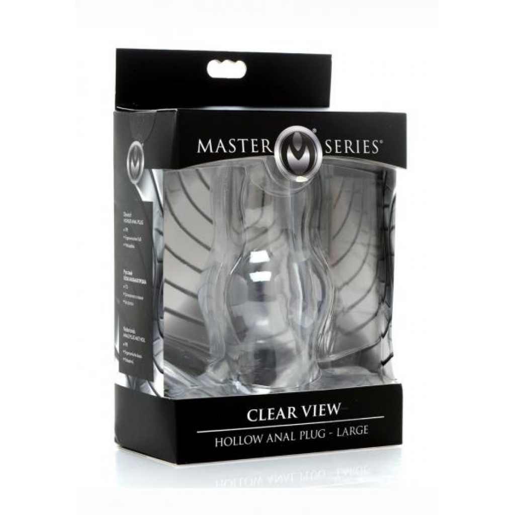 Ms Clear View Hollow Anal Plug Lg - Anal Plugs