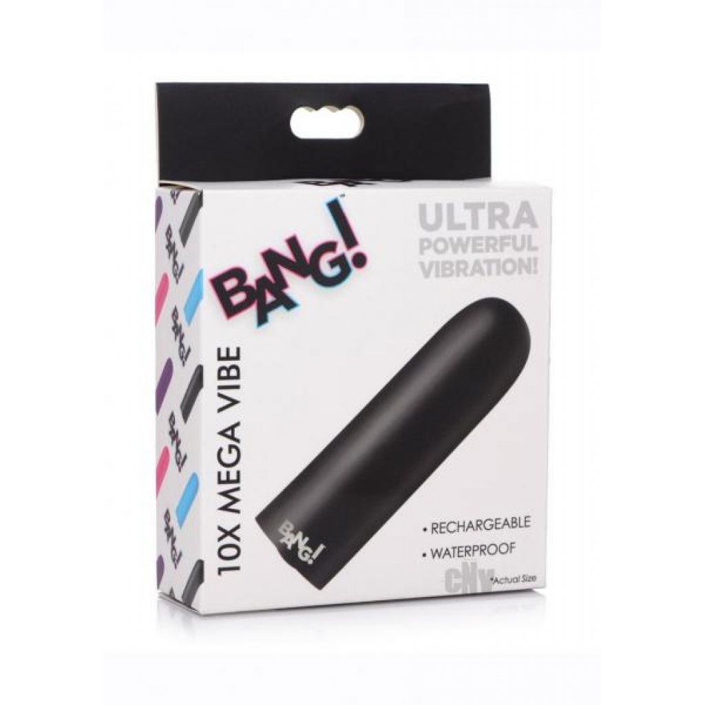 Bang 10x Recharge Vibe Bullet Black - Bullet Vibrators