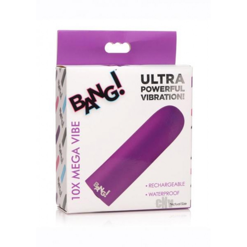 Bang 10x Recharge Vibe Bullet Purple - Bullet Vibrators