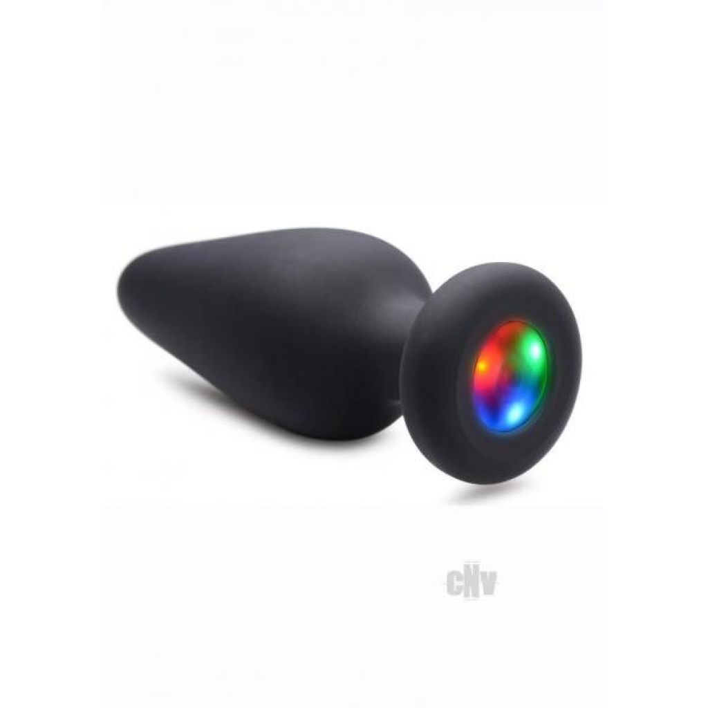 Booty Sparks Silicone Light-up Plug Lg - Anal Plugs