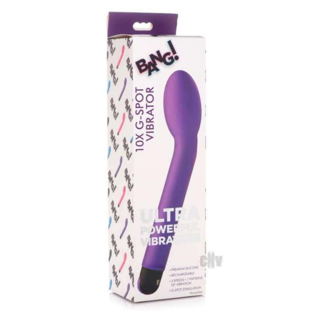 Bang 10x Gspot Vibrator Purple - G-Spot Vibrators