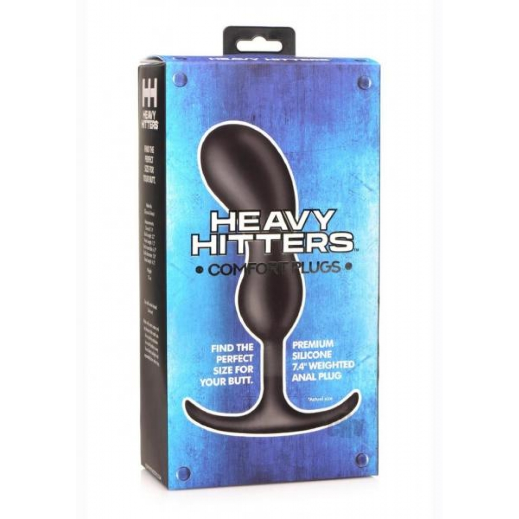 Heavy Hitters Comfort Plugs 7.4 Black - Anal Plugs