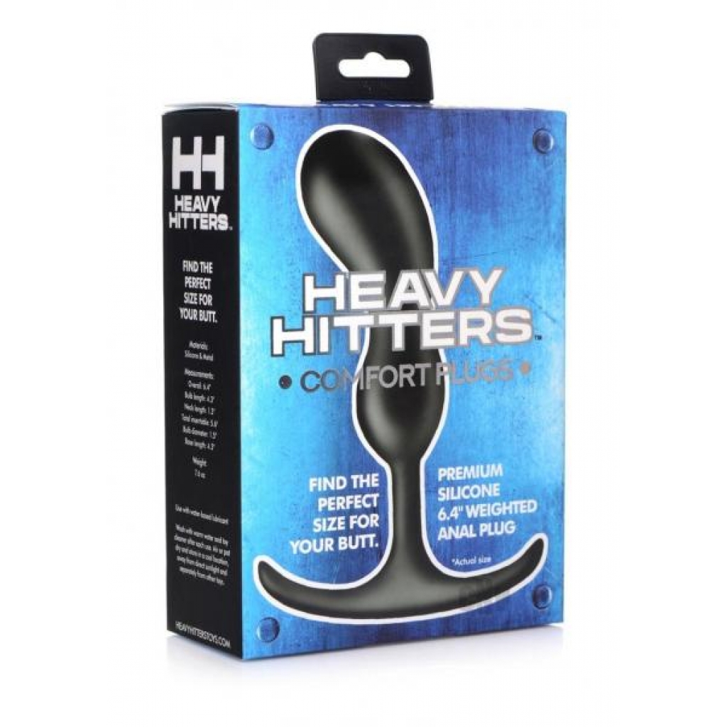 Heavy Hitters Comfort Plugs 6.4 Black - Anal Plugs