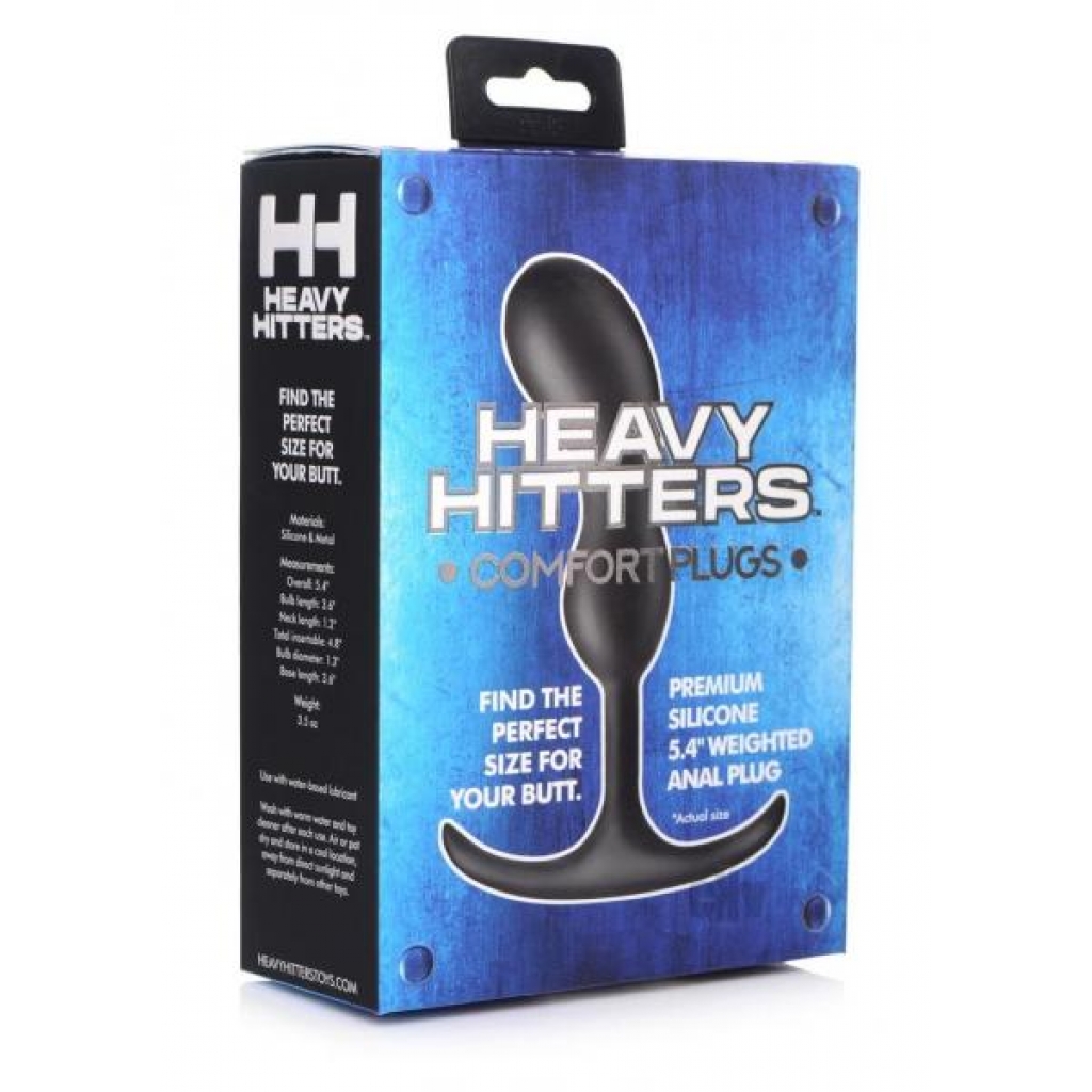 Heavy Hitters Comfort Plugs 5.5 Black - Anal Plugs