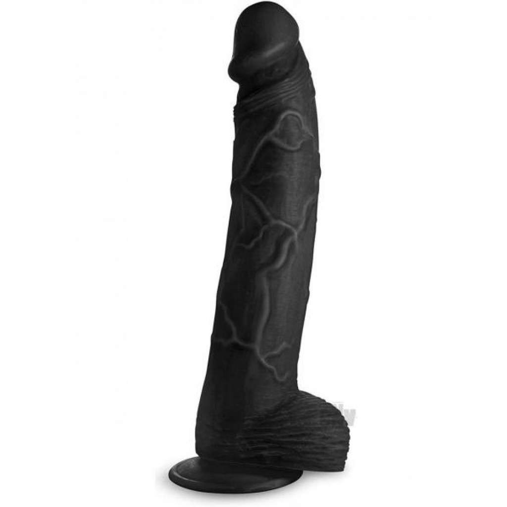 Mc Hung Harry Dildo W/balls 11.75 Black - Huge Dildos