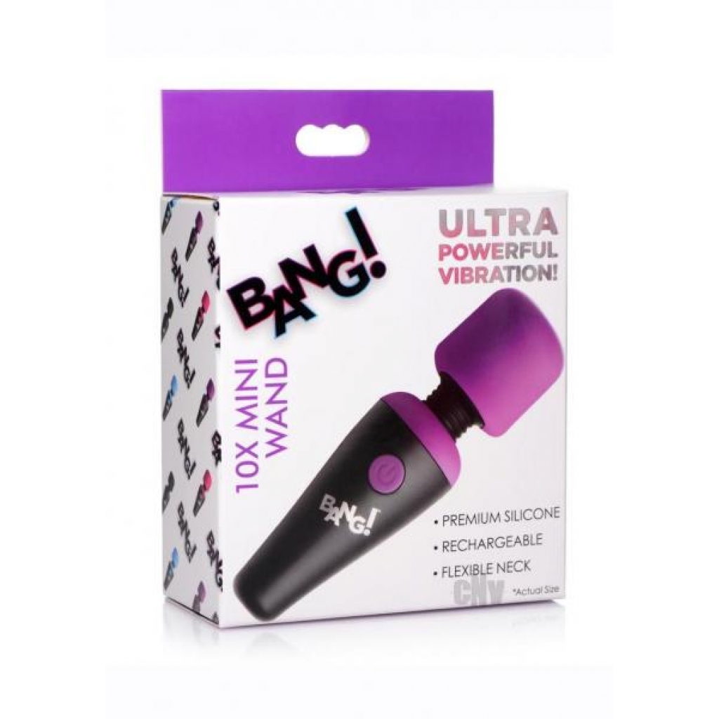 Bang 10x Vibe Mini Silicone Wand - Purple