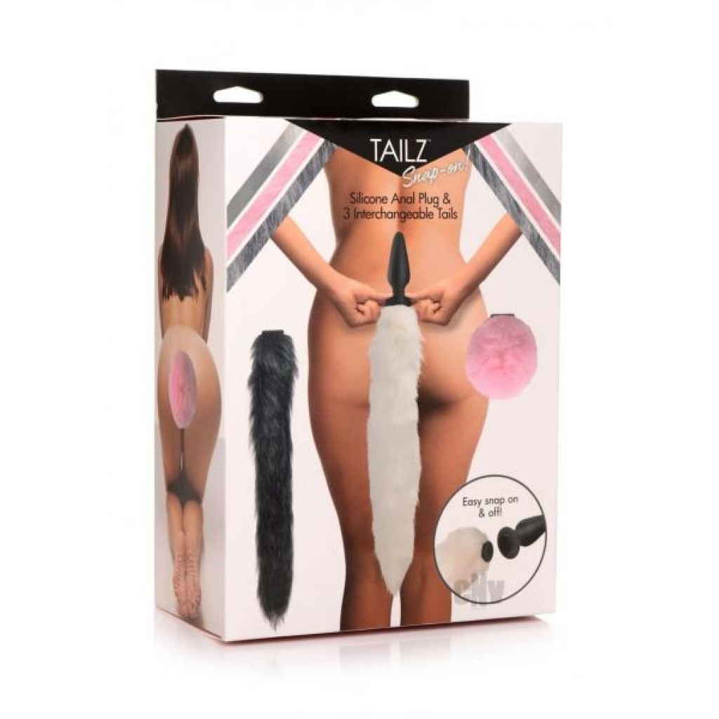 Tailz Silicone Anal Plug and 3 Tails Set