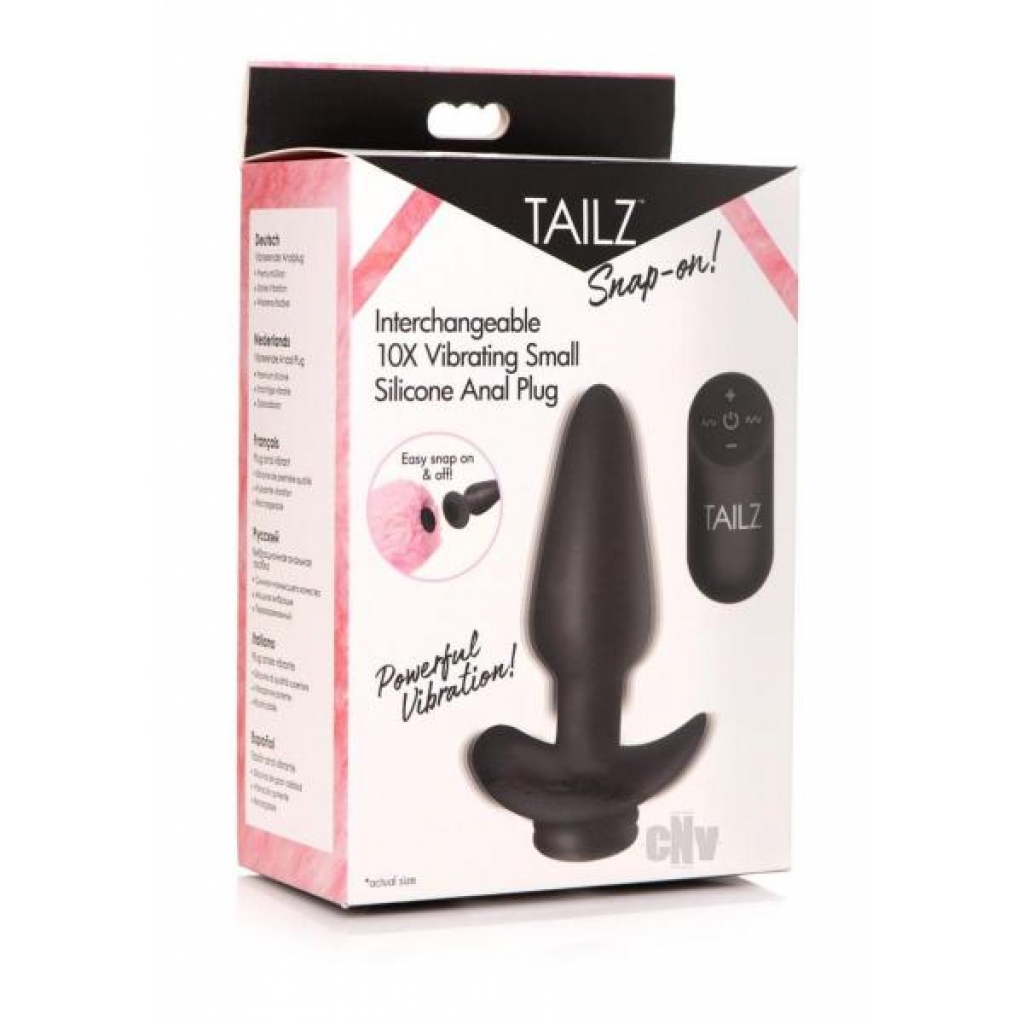 Tailz Snap On Plug W/remote Small - Anal Plugs