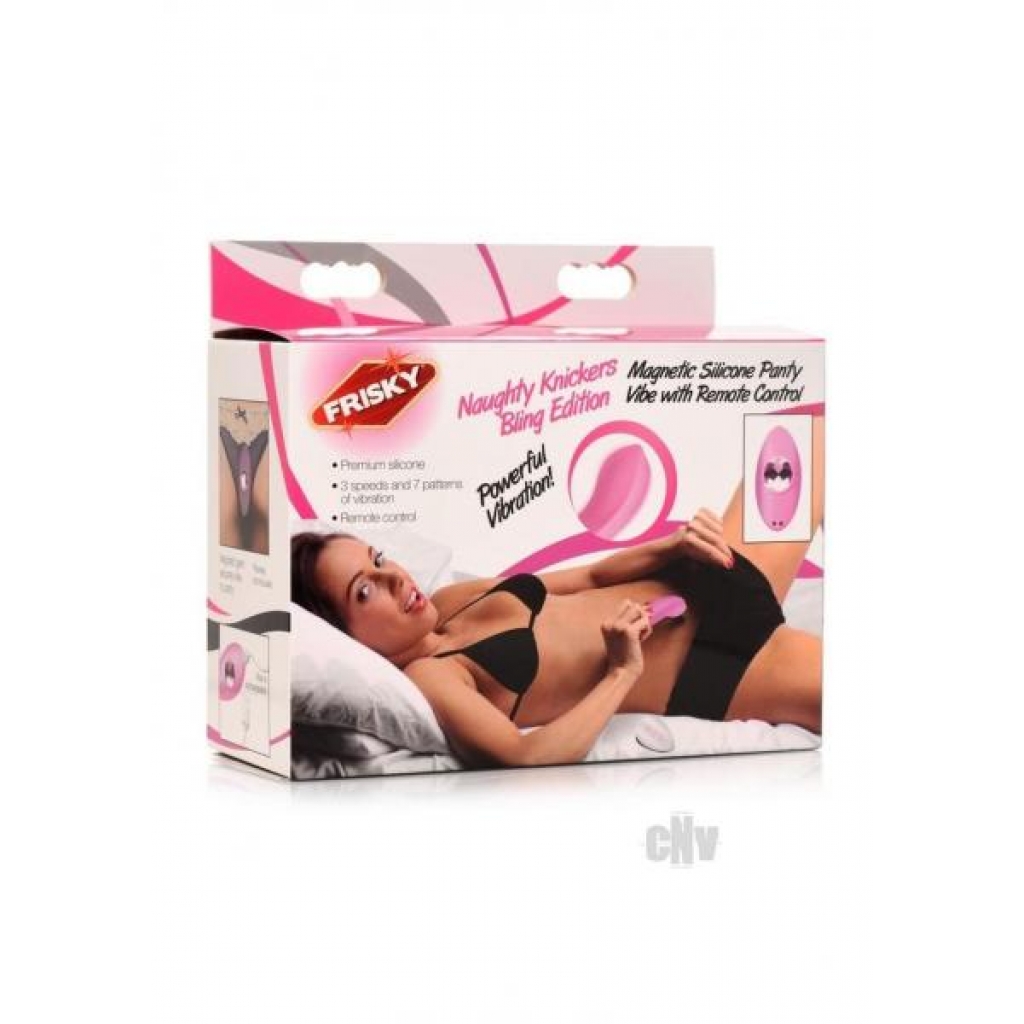 Frisky Naughty Knicker Bling Panty Pink - Vibrating Panties