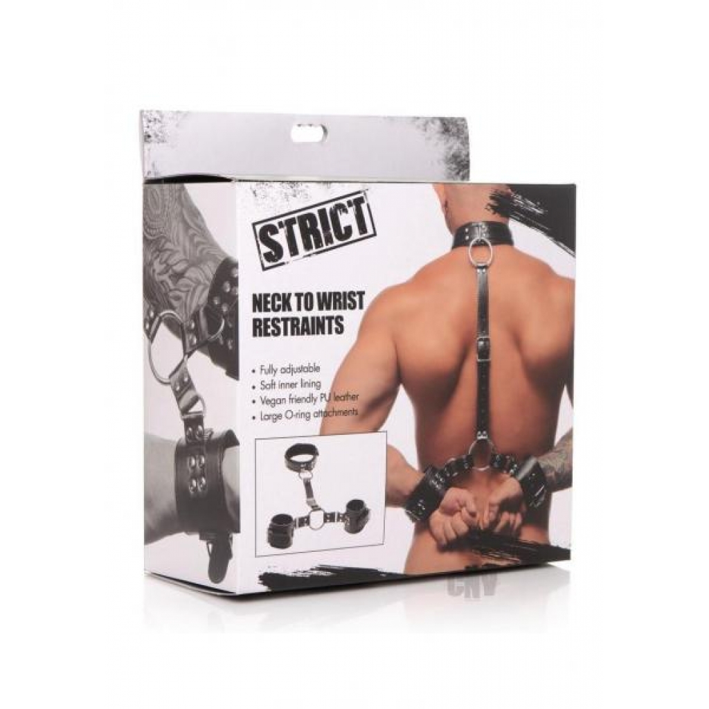 Strict Nect To Wrist Restraints - BDSM Kits