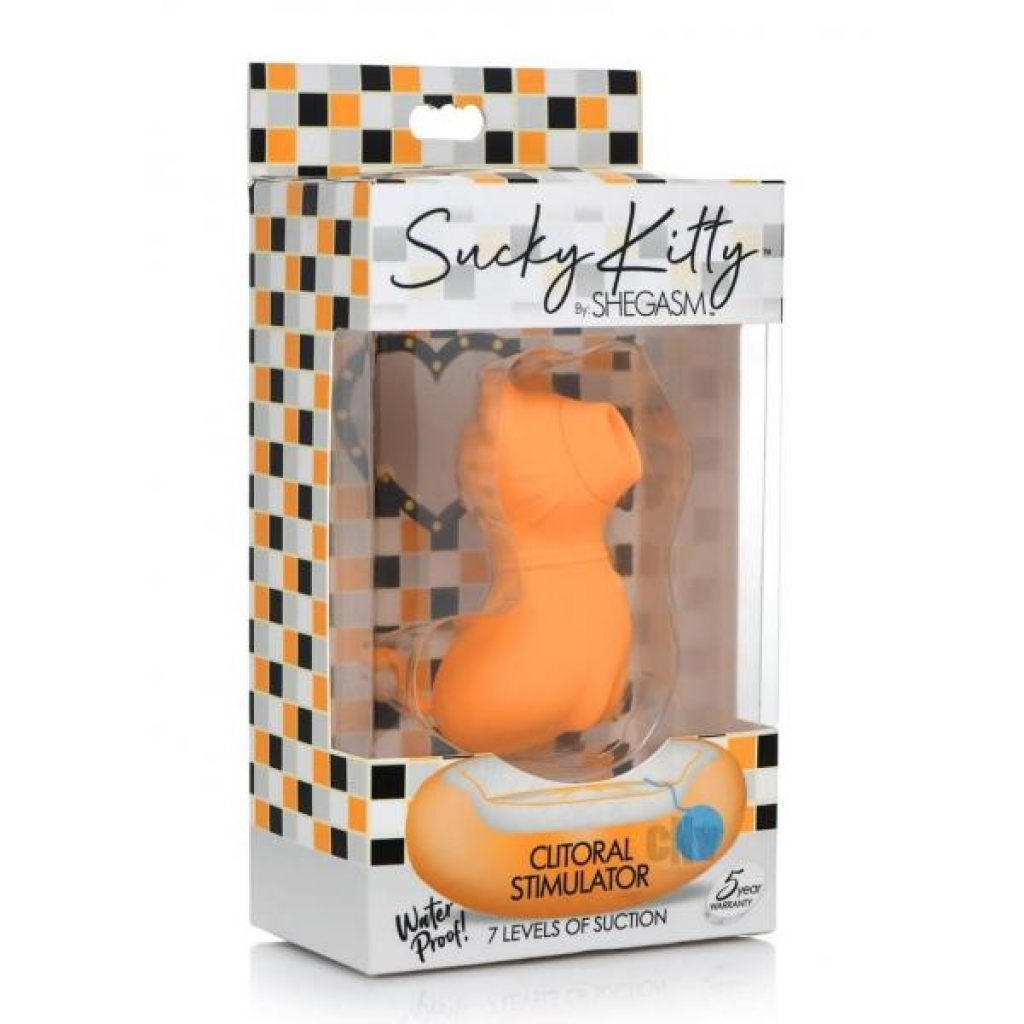 Shegasm Sucky Kitty Orange - Clit Suckers & Oral Suction