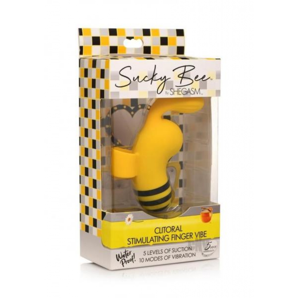 Shegasm Sucky Bee Black/yellow - Finger Vibrators