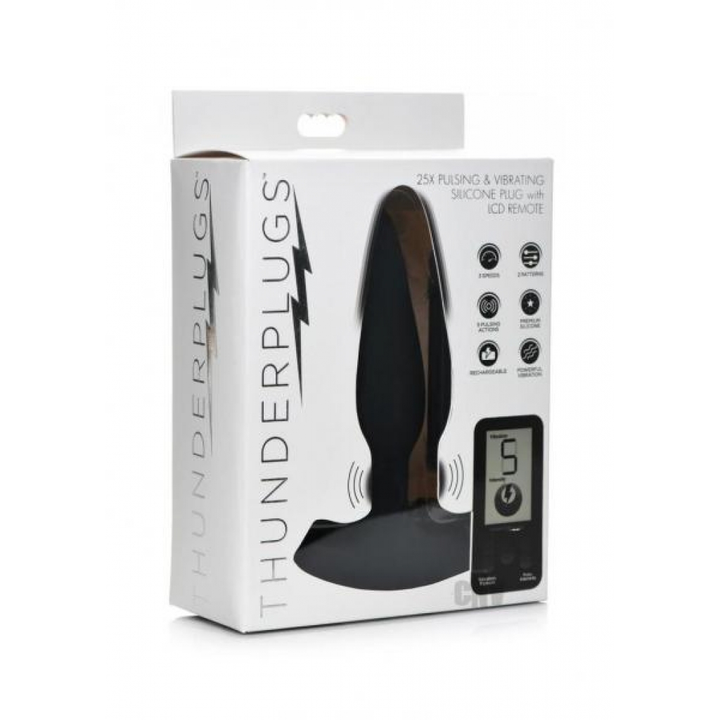 Thunder Plugs 25x Pulse/vibe W/remote - Anal Plugs