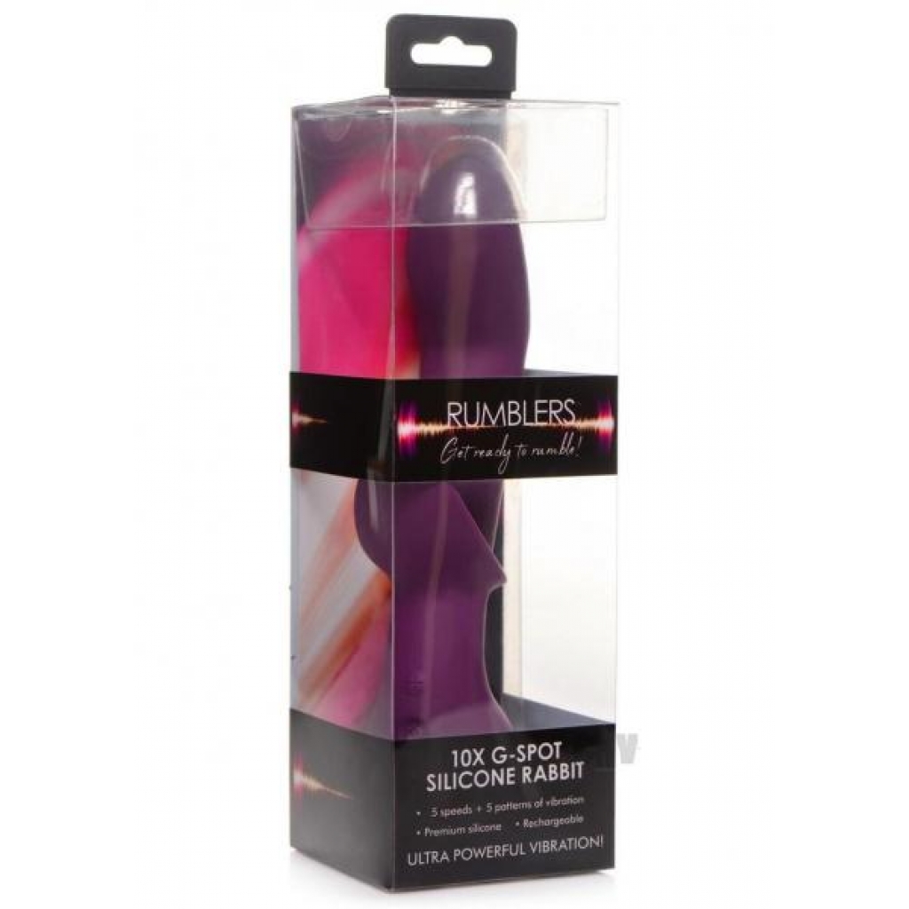 Rumblers G-spot Silicone Vibe Purple - G-Spot Vibrators