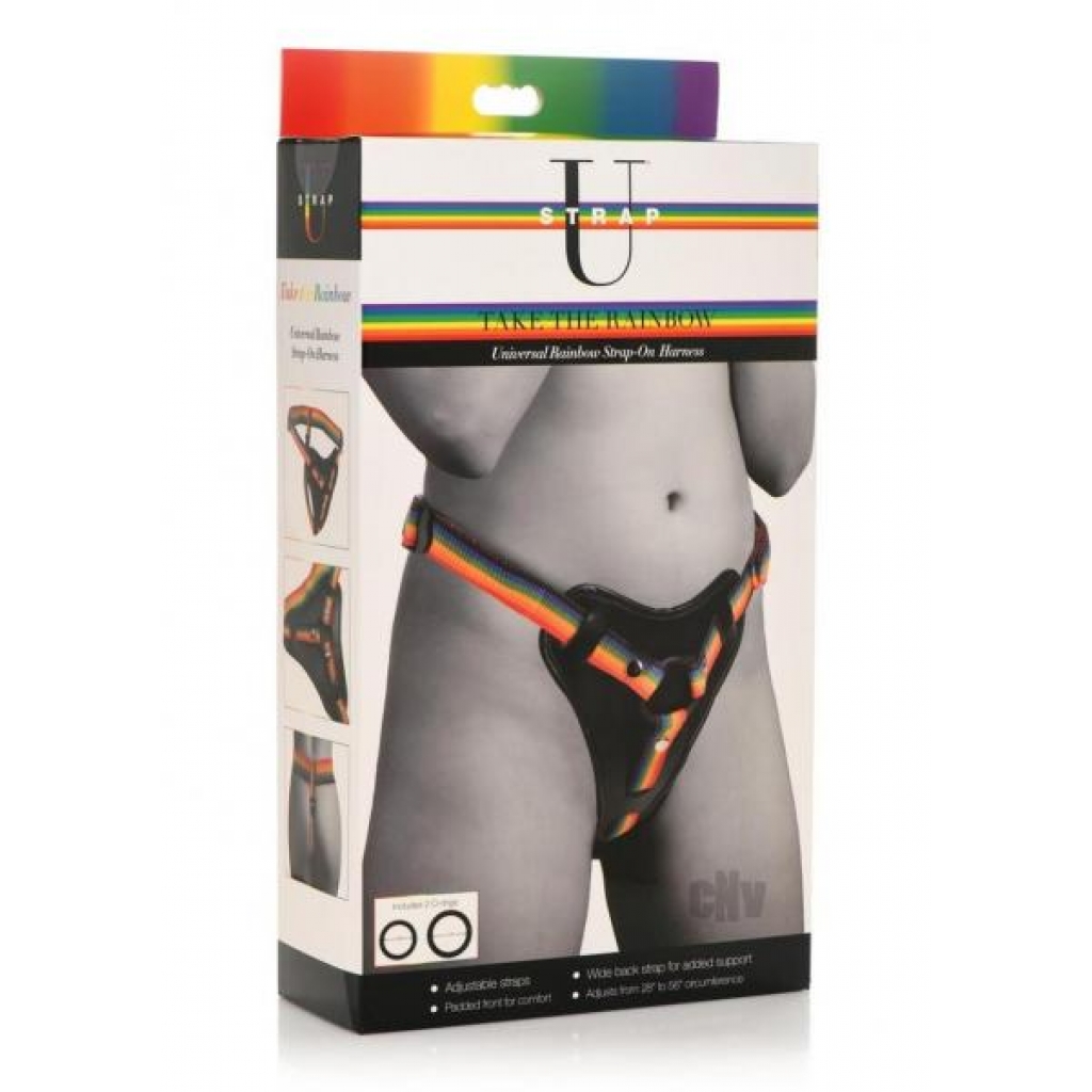 Strap U Take The Rainbow Harness - Harnesses