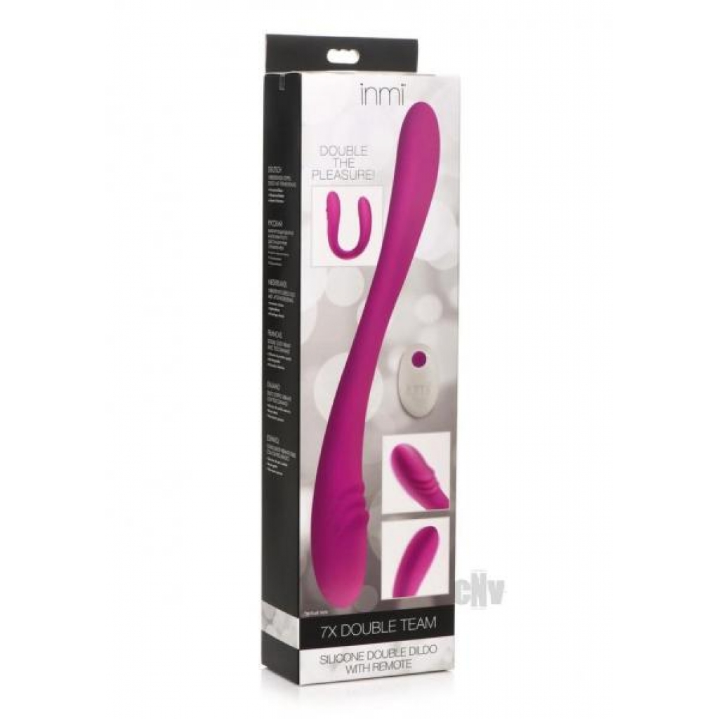 Inmi 7x Double Down Dildo W/Remote - Purple