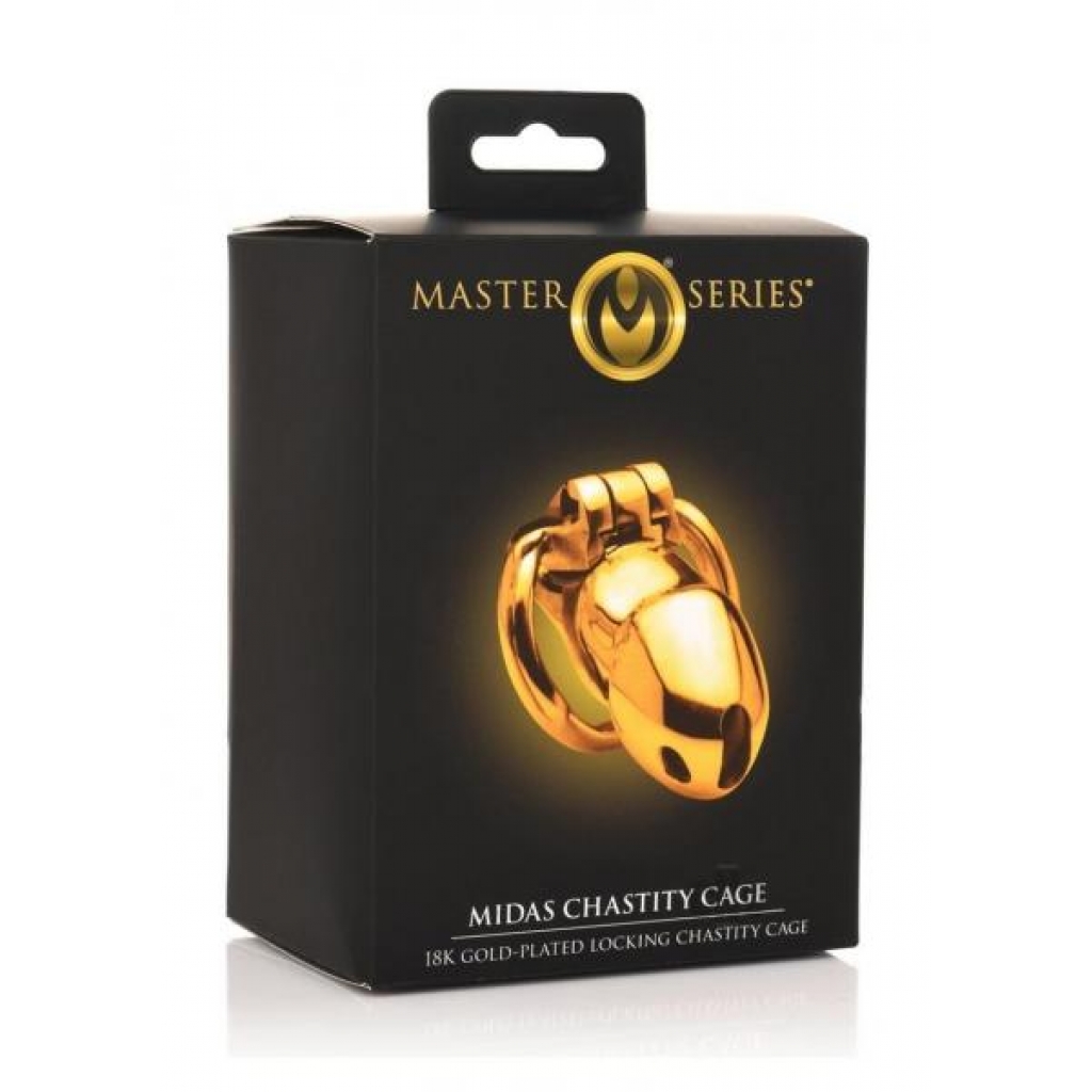 Midas 18k Gold Locking Chastity Cage