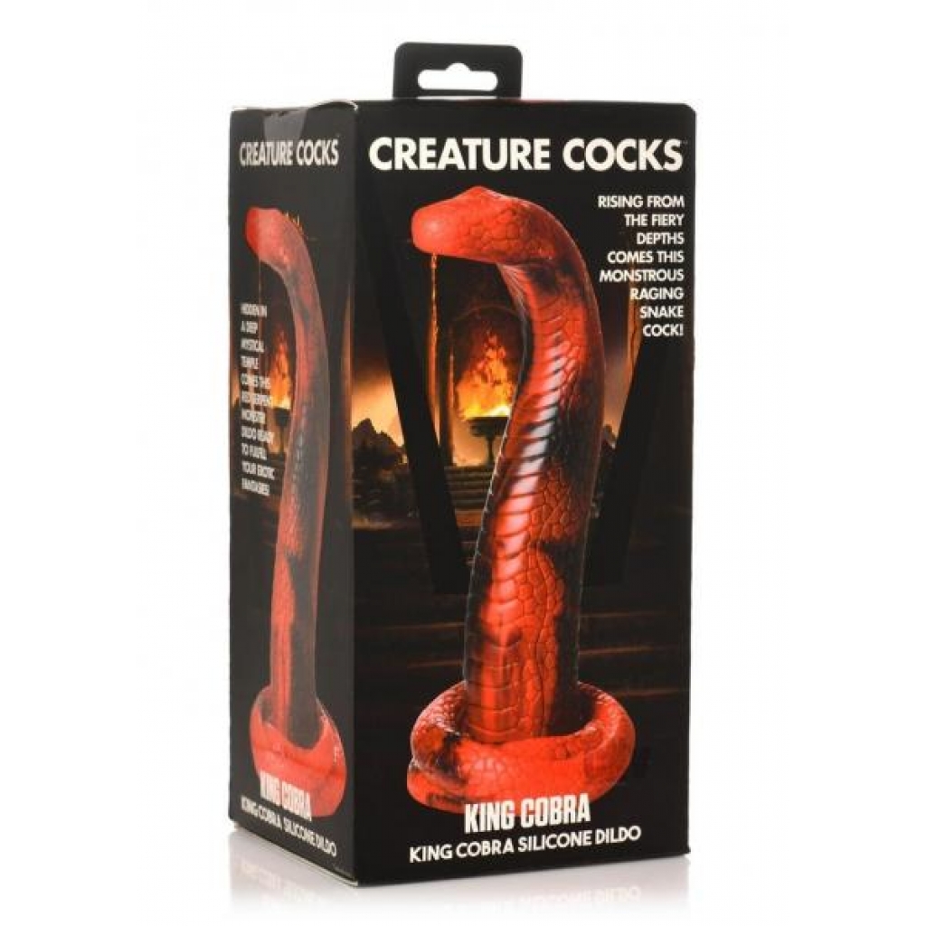 Creature Cocks King Cobra Red/blk - Extreme Dildos