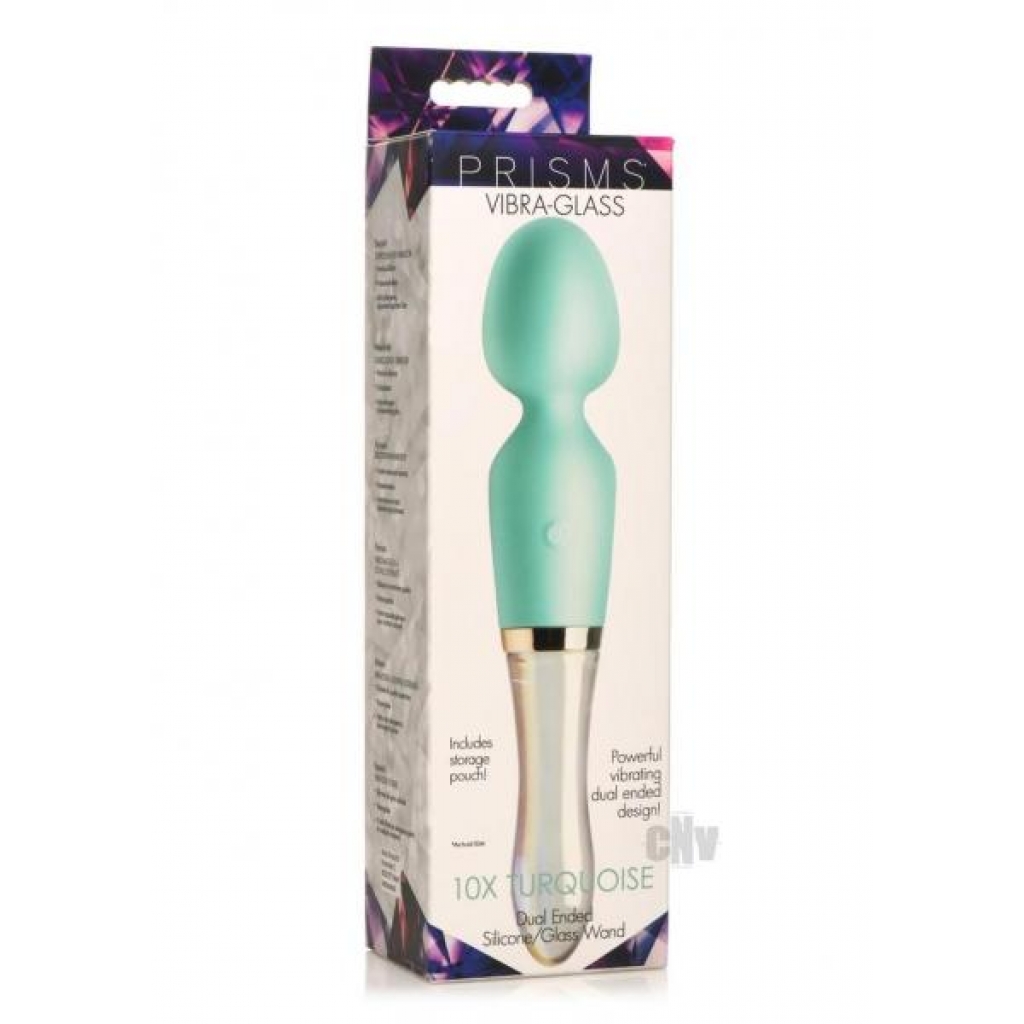 Prisms Vibra Glass Wand Turquoise - Body Massagers