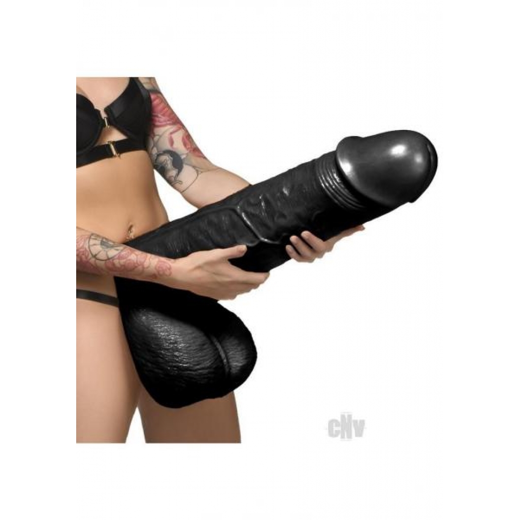 Master Cock Moby Super Dildo - 2 Feet Black