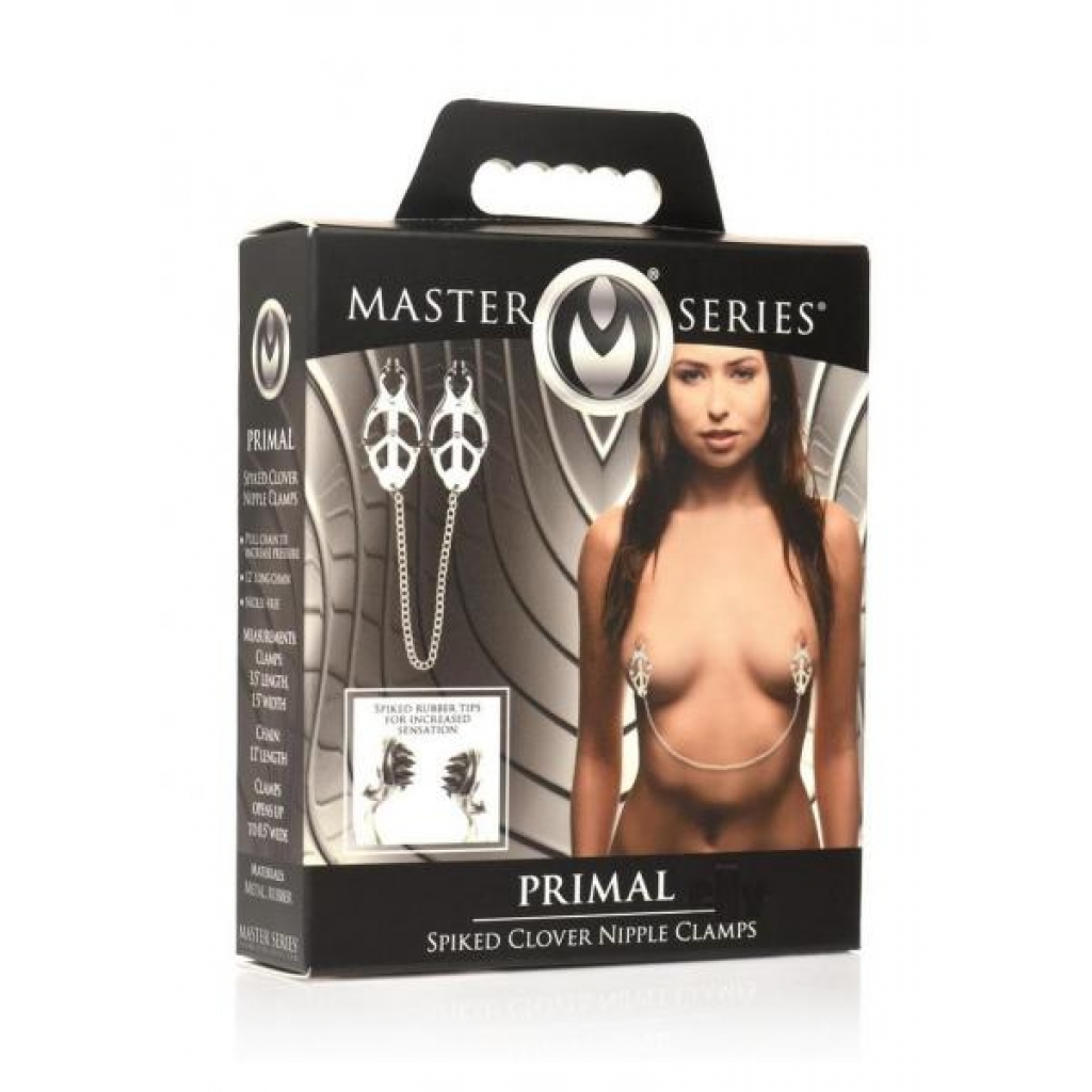 Ms Primal Spiked Clover Nipple Clamps - Nipple Clamps