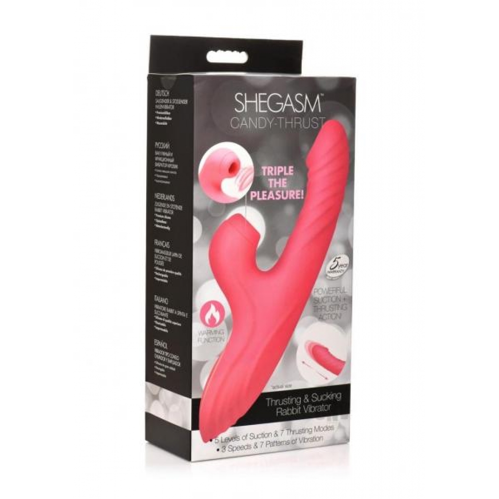 Shegasm Candy Thrust Rabbit Vibe Pink - Rabbit Vibrators