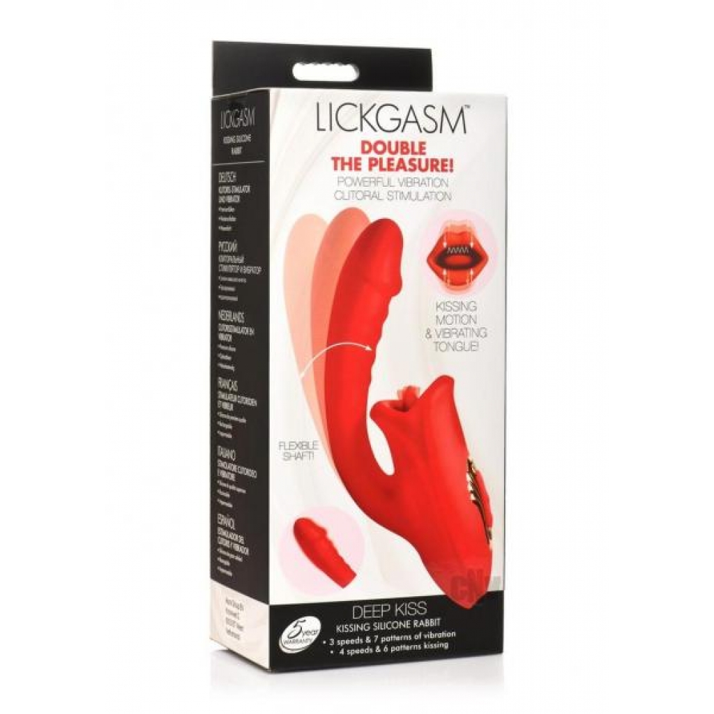 Lickgasm Deep Kiss Red - Rabbit Vibrators