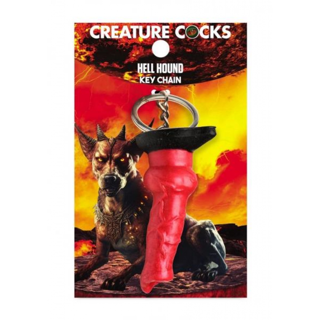 Creature Cock Hell Hound Keychain - Gag & Joke Gifts