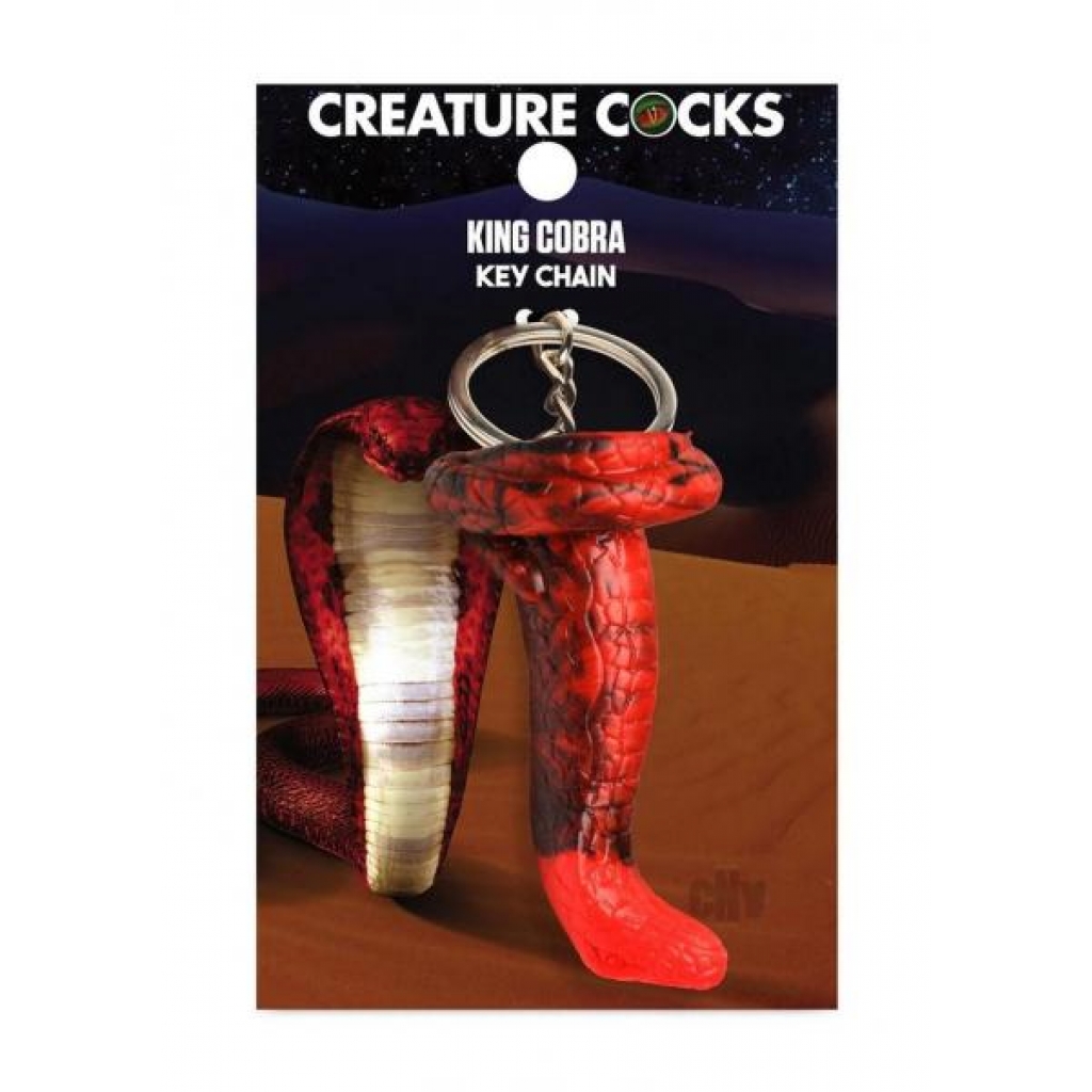 Creature Cock King Cobra Keychain - Gag & Joke Gifts